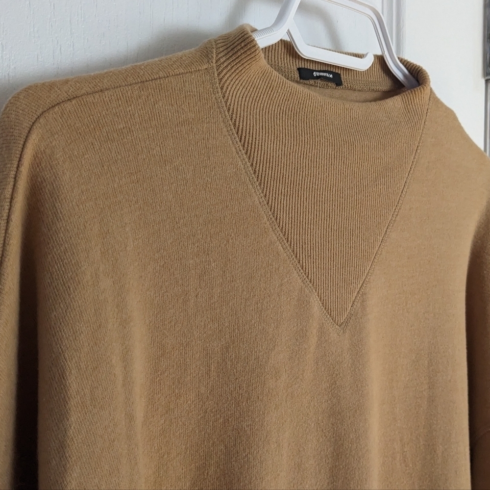 Denham crew neck pull sweatshirt camel brown small T13 - Picture 8 of 10
